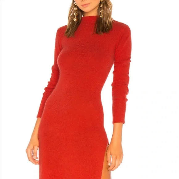 LPA Red Midi Dress - Picture 4 of 4